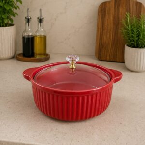 Olla rojo porcelana codigo98co